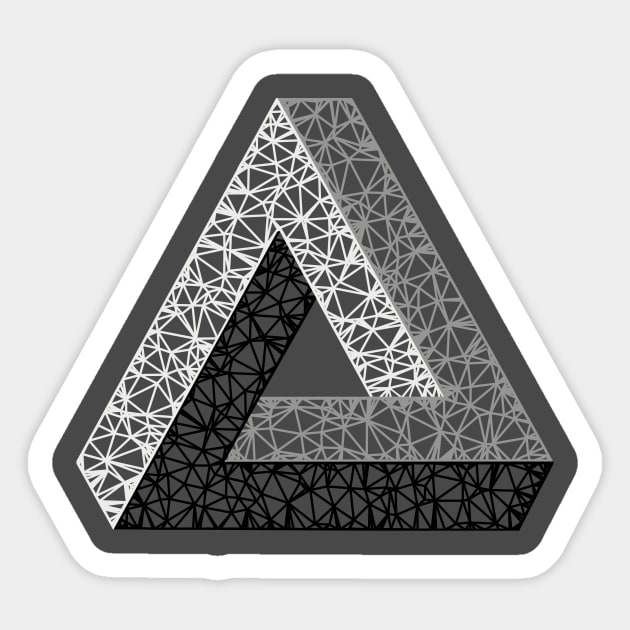 Impossible Triangle Sticker by TRIME